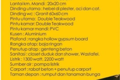 Rumah Dijual di Tambun Bekasi Dekat Stasiun Tambun, Stasiun Cibitung, Pasar Induk Cibitung, RS Karya Medika 2 0006
